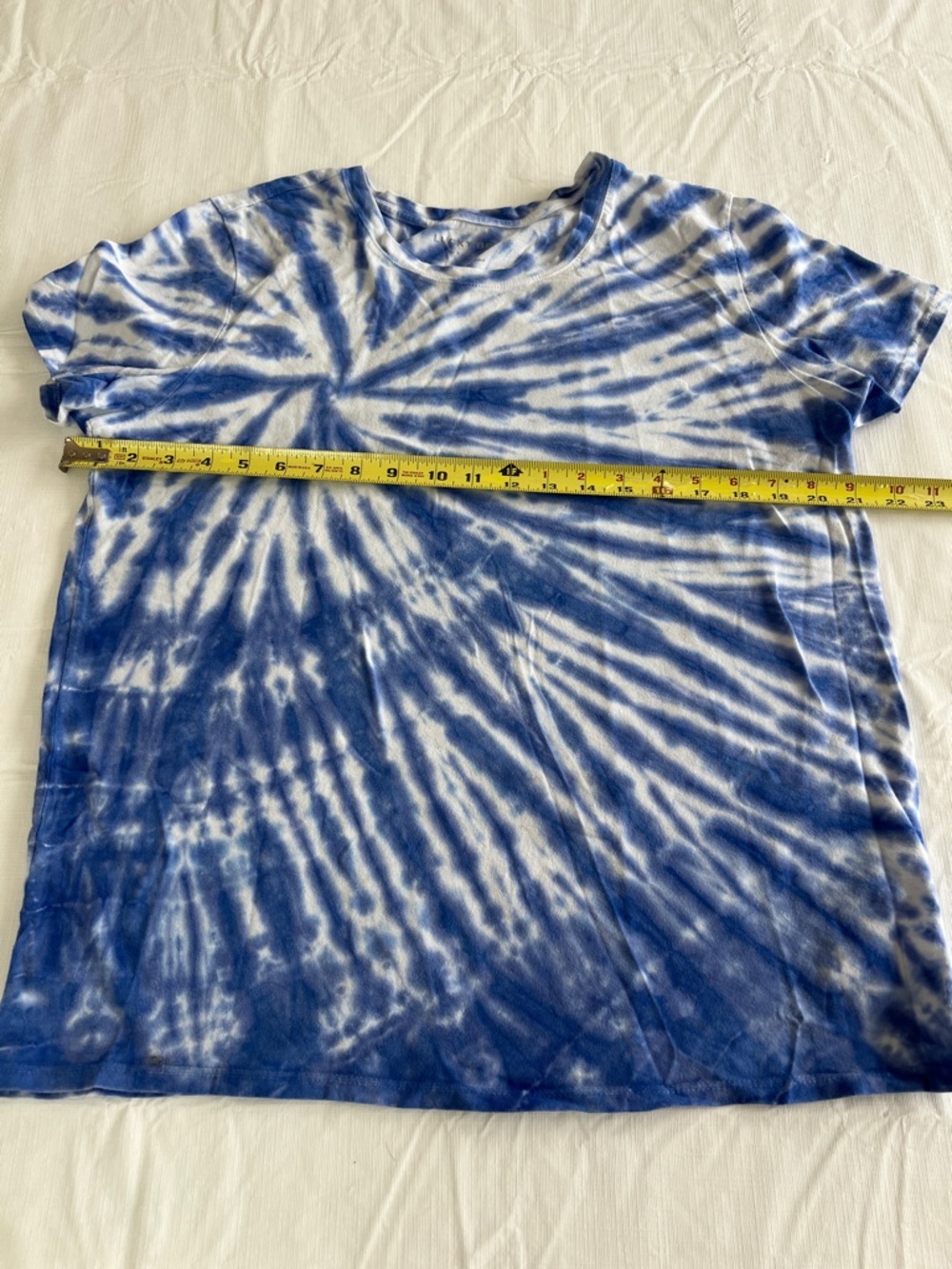 Lucky brand Blue Tie-Dye Short Sleeve Tee